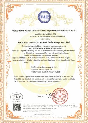 Occupational Health and SafetyManagement System Certificate