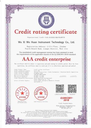 Credit Rating Certificate