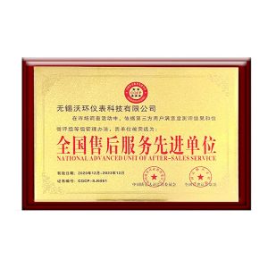 National Advanced Unit of After-sales Service